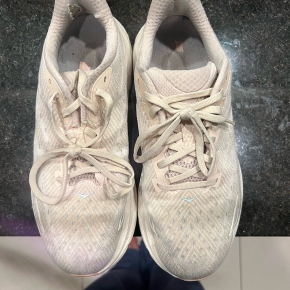 Hoka Athletic Shoes in Cream and Gray - Picture 2 of 4